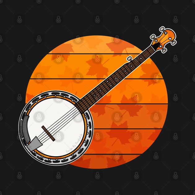 Fall Banjo Banjoist Autumn Thanksgiving by doodlerob