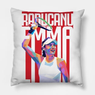 Emma Raducanu Pop Art Pillow