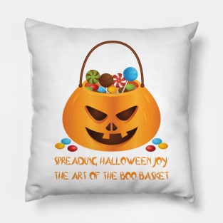 The Art Of The Boo Basket Halloween Pumpkin Candy Basket Pillow