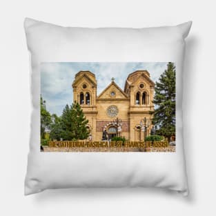 Cathedral Basilica of St Francis of Assisi Santa Fe Pillow