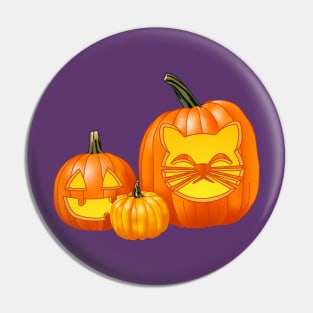 Another Jack-O-Lantern Trio (Purple) Pin