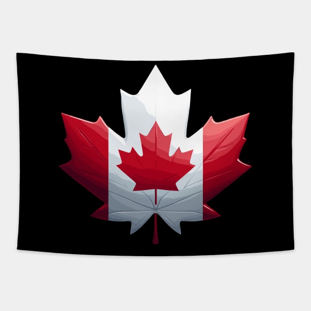 Canada Flag Maple Leaf Tapestry by Graceful Designs