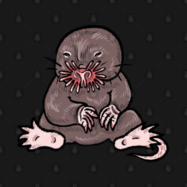 Star nosed Mole by Kellylmandre