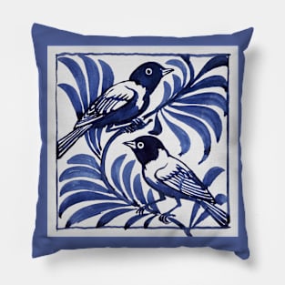 Blue Birds Pillow