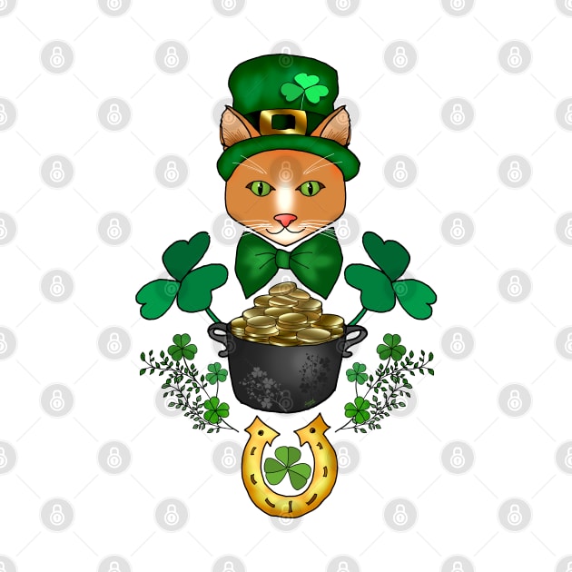 Ginger Cat Ready For St. Pat's by IrishViking2