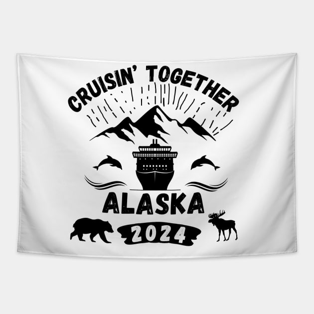 2024 Cruise Trip To Alaska Tapestry by TreSiameseTee