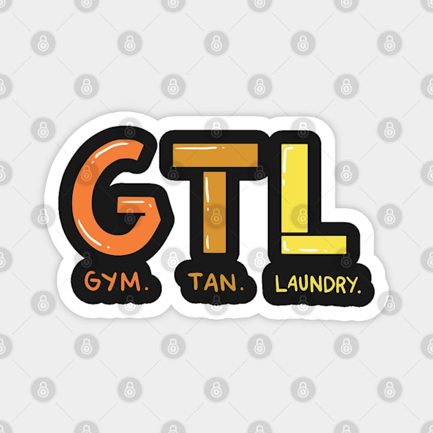 WORKOUT: Gym Tan Laundry Magnet by woormle