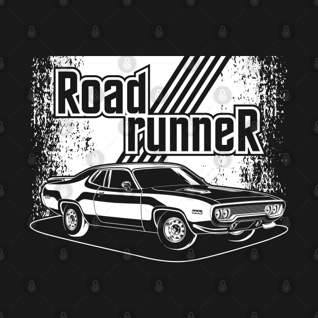 Plymouth Road Runner (White Print) by WINdesign