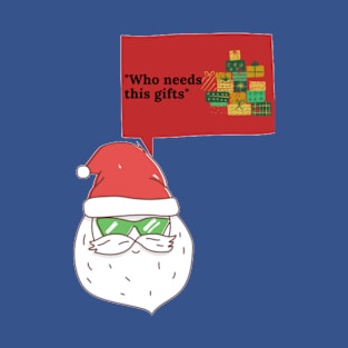 Cool Santa Wear Goggle's with Message T-Shirt