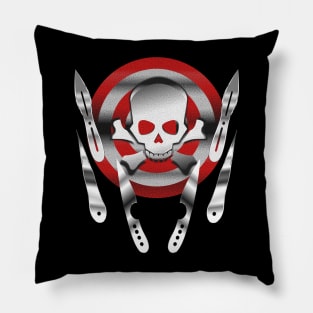 Jolly Target and Assorted Throwing Knives Pillow