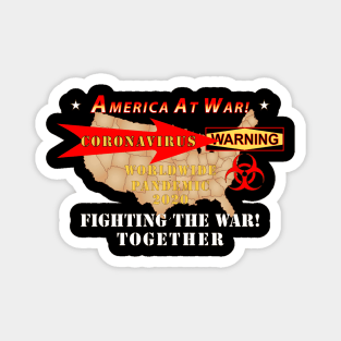 America At War - CoronaVirus Magnet