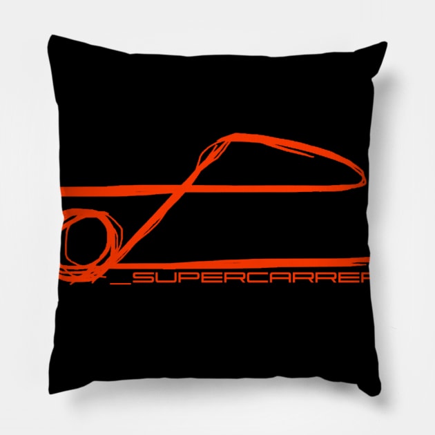 Super Carrera Geometry Pillow by jtrac