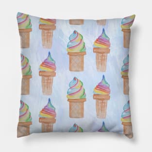 Ice Cream Neck Gator Rainbow Sugarcones Pillow