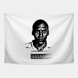 Bayard Rustin Mugshot-1944 (Resisting the draft) Tapestry