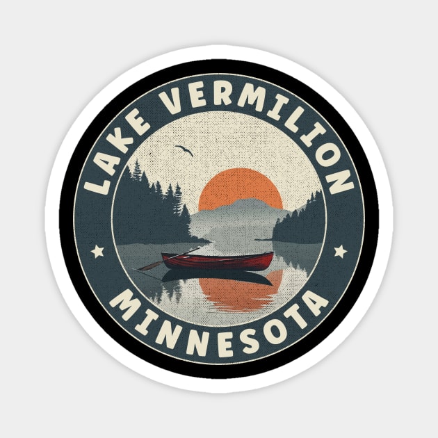 Lake Vermilion Minnesota Sunset Magnet by turtlestart