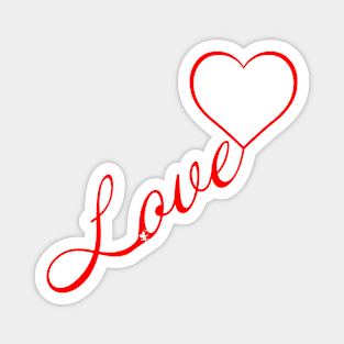 Love heart balloon Magnet