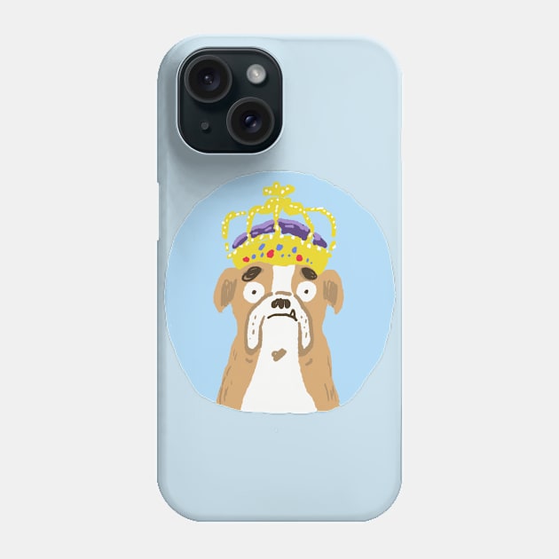 Bulldog King Phone Case by colinrac