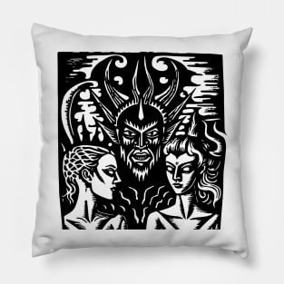 Medieval Daemon #4 Pillow