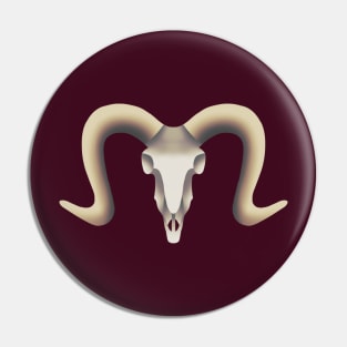 Ram Skull Pin