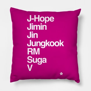 BTS_names Pillow