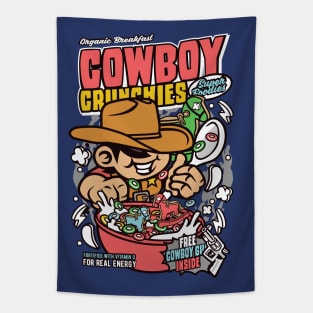 Retro Cereal Box Cowboy Crunchies // Junk Food Nostalgia // Cereal Lover Tapestry