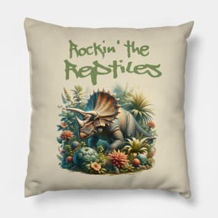 Rockin' the Reptiles Pillow