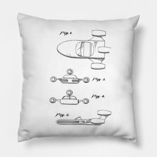 Ariel Toy Vintage Patent Hand Drawing Pillow