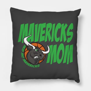 Mavericks Mom Green Pillow