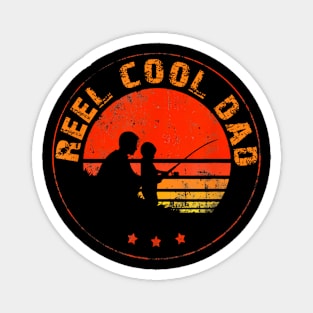 Reel Cool Dad Fishing Daddy Fathers Day Magnet