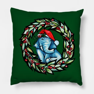 Christmas Elephant Pillow