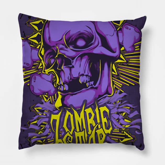 The Skull is Zombie Star Pillow by asokabudaya