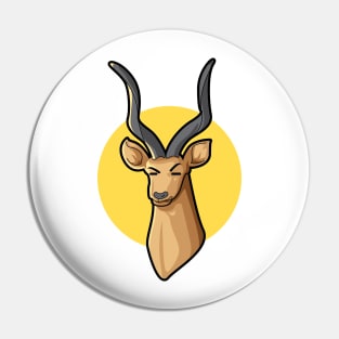 Upset Kudu Art Pin