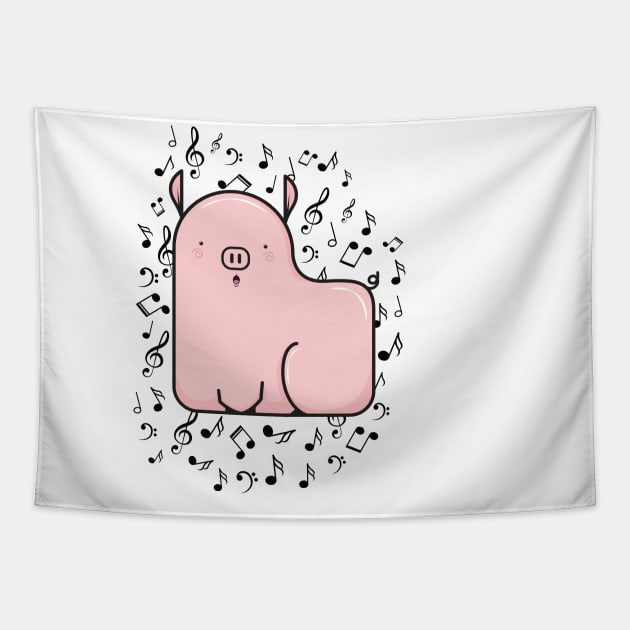 Piggy Tapestry by VazFelipe