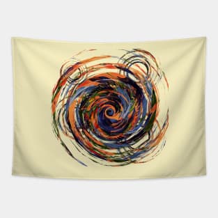 Gravity Color Whirlpool Abstract Tapestry