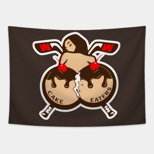 CAKE EATERS HOCKEY Tapestry