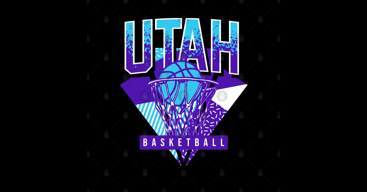 Utah Basketball 90s Throwback Jazz TShirt TeePublic
