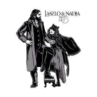 Laszlo and Nadja-White black T-Shirt