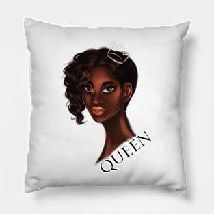 Black Queen Powerful Woman Unapologetically Black Pillow