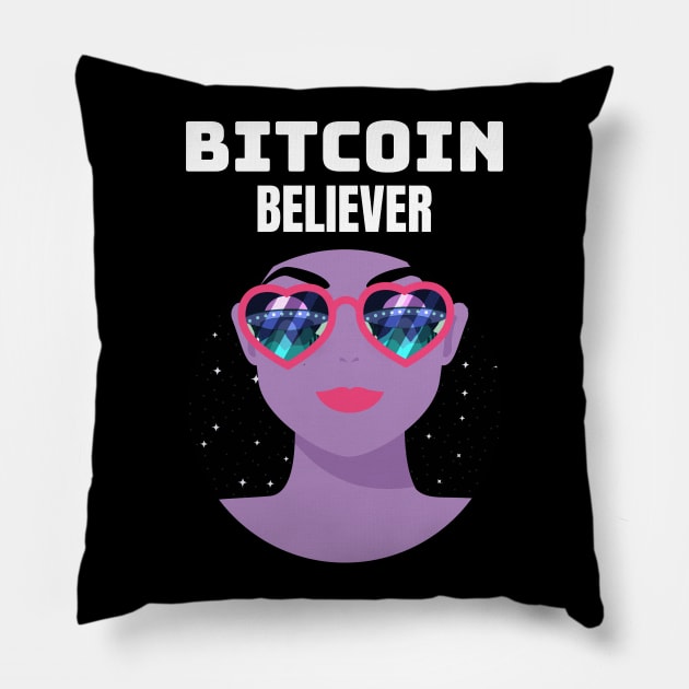 Bitcoin Believer Pillow by Smart Digital Payments 