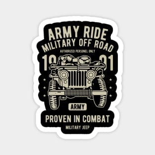 Army Ride Jeep | Miliarty Rides | WW2 US Army | Military Vehicles Magnet