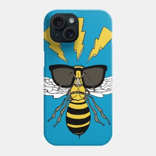 Angry bee artwork Phone Case