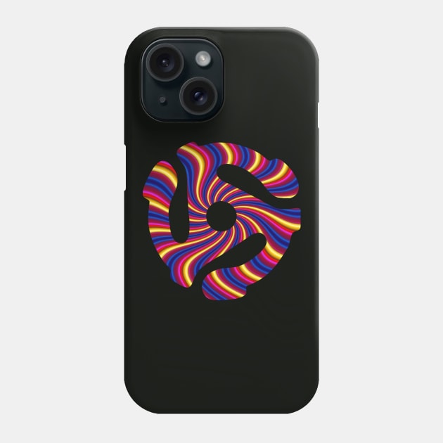 Psychodelic 60's Record Spindle Adapter - Acid Rock Phone Case by RainingSpiders