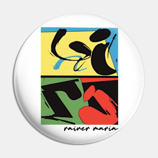 Rainer Maria == Original Retro Style Fan Design Pin