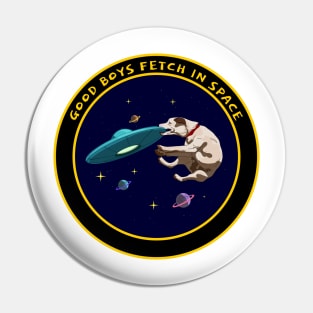 Space Enthusiasts and Dog Lover Pin