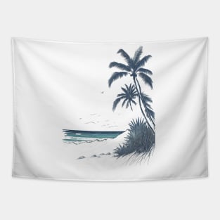 Beach t-shirt Tapestry