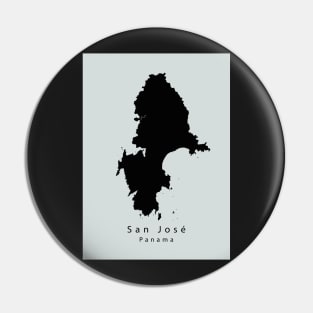 San Jose Panama Island Map Pin