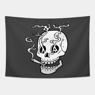 SKULL SMOKE JOINT Tapestry