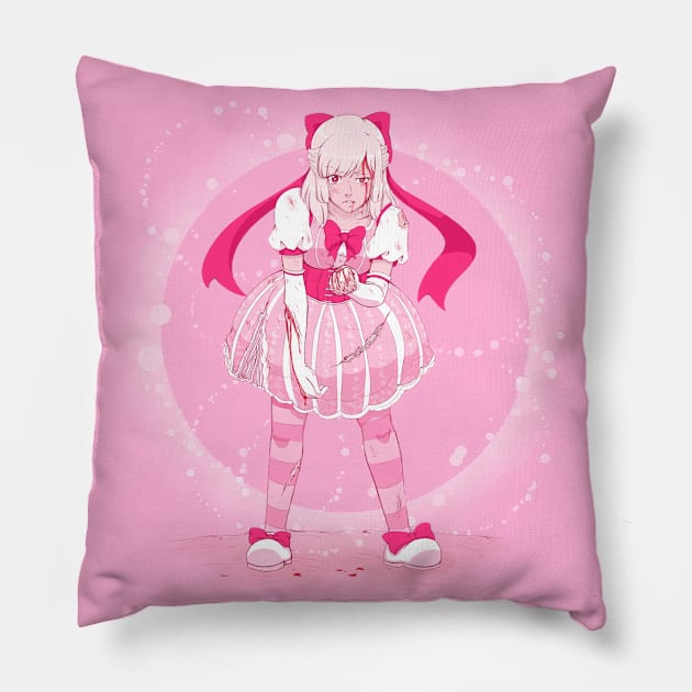 Bloody Magical Girl Pillow by alysan