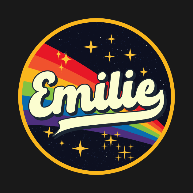 Emilie // Rainbow In Space Vintage Style by LMW Art