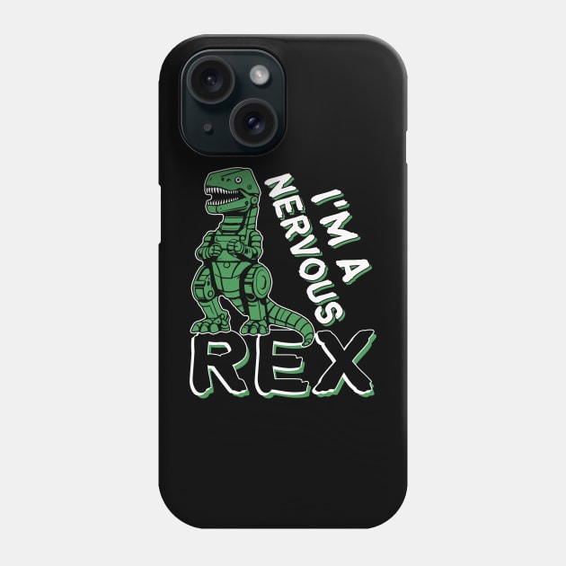 Disney Pixar Toy Story I'm A Nervous Rex Retro Portrait Phone Case by ArtbyJester